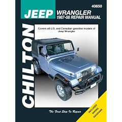 Jeep Wrangler: 1987-08 Repair Manual (Chilton's Total Car Care Repair Manuals)
