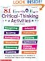 81 Fresh & Fun Critical-Thinking Activities (Grades 4-6)
