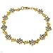 Gold Plated Silver 5.6 CTW Tanzanite and 0.03 CTW