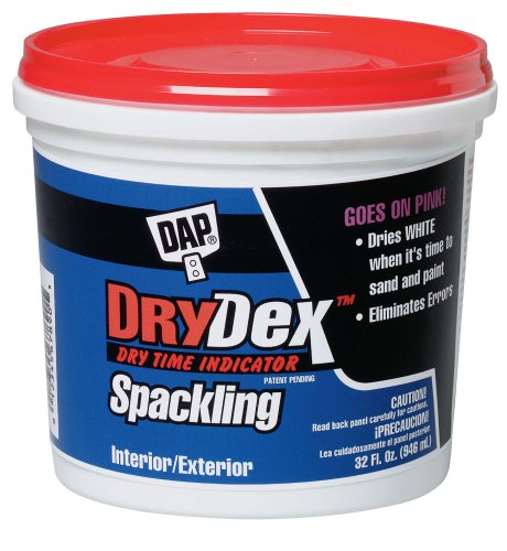 DAP Drydex Dry Time Indicator Spackling, 1-Quart Tub #12330 DAP Drydex Dry Time Indicator Spackling, 1-Quart Tub #12330