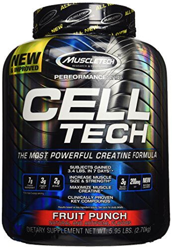 MuscleTech Celltech Hardgainer Creatine Formula - Fruit Punch 6 lbs Pwdr