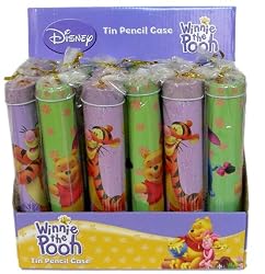 Disney Winnie The Pooh and Friends pencil box - durable and fashionable tin box with Tigger