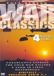 {4 War Movie Set} Casablanca Express (Glenn Ford) / Cold War Killers (Michael Culver) / A Yank In Libya (H.B. Warner) / Waterfront (John Carradine)