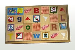 Detroit Red Wings Baby/Childrens Team Mascot Alphabet Blocks NHL Hockey