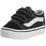 Vans Old Skool V VD3YBLK, Childrens Velcro Trainers - Black, 20 EU