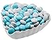 m&m Light Blue & White Milk Chocolate 2lb (2 pound ) in sealed stand-up pouch bag
