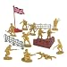 38 piece Plastic Army Men British Soldier Figures Play Set 54mm by Hingfat_s-1