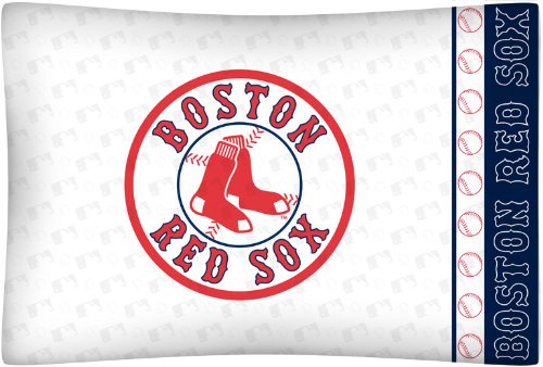 Best Quality Micro Fiber Pillow Case - Boston Red Sox MLB /Color White Size Stan