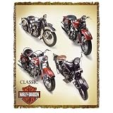 Harley-Davidson® Motorcycles Vintage Bikes Throw by CSA Worldwide