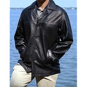 Amazon.com: Leather Car Coat with Removable Inside Lining: Apparel