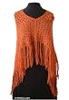 100% alpaca wool poncho, 'Gingerbread' 100% alpaca wool poncho, 'Gingerbread'