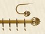 Austria Adjustable Decorative Window Curtain Rod Set - Antique Gold