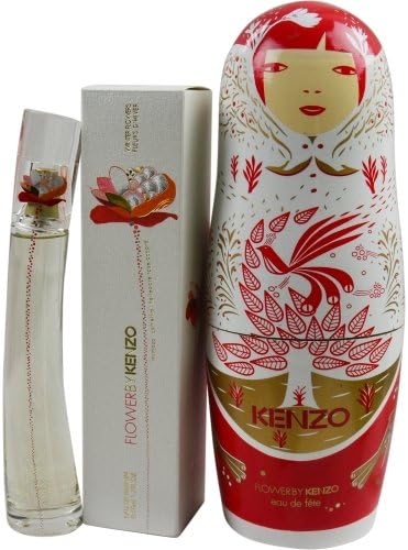 KENZO WINTER FLOWERS by Kenzo EAU DE PARFUM SPRAY 1.7 OZ &amp; MATRIOSHKA COFFRET for WOMEN ---(Package Of 2)