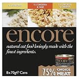 Encore Cat Tin Chicken Multipack 8 x 70 g (Pack of 4, Total 32 Cans)