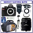Nikon D5000 12.3 MP DX Digital SLR Camera (Body Only) + Sigma 70mm F/2.8 EX DG Macro Lens + Sigma Flash Macro Ring EM-140 DG + Willoughby's Dental/Medical Accessory Bundle