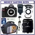 Nikon D5000 12.3 MP DX Digital SLR Camera (Body Only) + Sigma 70mm F/2.8 EX DG Macro Lens + Sigma Flash Macro Ring EM-140 DG + Willoughby's Dental/Medical Accessory Bundle