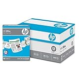 HP Office Copy/Laser/Inkjet Paper, 92 Brightness, 20lb, Letter, 500 Sheets Per Ream, 10 Reams Per Carton