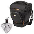 Case Logic Digital SLR Holster Camera Bag/Case (Black) (SLRC-200) for Sony Alpha A200, A230, A300, A330, A350, A380, A450, A500 & A550