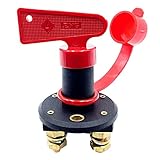 [AW-Net] 12V 24V 200A 汎用 キルスイッチ ノブ 脱着式 2極 スイッチ スペア ノブ付 Aタイプ