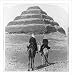 Historic Print (L): Nubian soldiers passing the Step Pyramid, Libyan Desert, Egypt