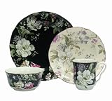 222 FIFTH Gisela 16-Piece Round Dinnerware Set, Service for 4