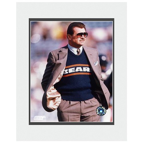 Photo File Chicago Bears Mike Ditka Coaching Matted Photo