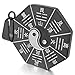 Men's Stainless Steel Pendant Necklace Black White Yin Yang -with 23 inch Chain