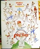 1984 Philadelphia Phillies Yearbook Autographed/Hand Signed by Tug McGraw, Paul Owens, Greg Gross, &