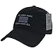 Rapid Dominance All Gave Some, Some Gave All Thin Blue USA American Flag Embroidered Cap - Black