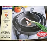 Philippe Richard Cast Iron 3-Piece Fry Pan Set