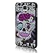 Seedan Samsung Galaxy S5 SV I9600 Case - Flower Diamond Butterfly Skull Painting Hard Slim Design Back Cover Skin Protective Shell Snap on Case