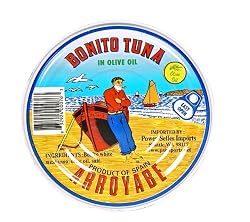 Arroyabe Bonito Tuna in Oil, 9.15-Ounce Round Tin (Pack of 2)