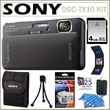 Sony Cyber-Shot DSC-TX10/B 16.2MP Waterproof Digital Camera with 3D Sweep P ....