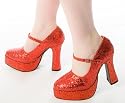 Milly - Red Glitter Shoes/Mary Jane/Dorothy/Dolly Style