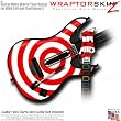 Bullseye Red and White Skin fits Band Hero, Guitar Hero 5 & World Tour Guitars for XBOX 360 & PS3 (GUITAR NOT INCLUDED) by WraptorSkinz
