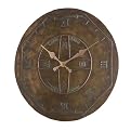 Hen-Feathers Tempus Fugit Clock - Bronze