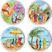 Beach At the Beach Drawer Pulls Knobs Set of 4