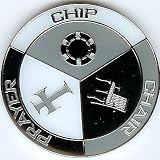 A Chip, a Chair, and a Prayer Poker Weight Card Guard Cover Chip Coin