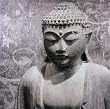 Stone Buddha Design Wall Canvas