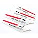Red Rotor Blades - full set of 4 - for Syma S107 R/C Gyro Helicopter