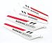 Red Rotor Blades - full set of 4 - for Syma S107 R/C Gyro Helicopter