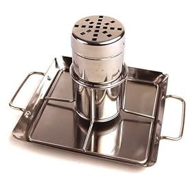 Steven Raichlen Best of Barbecue SR8016 Stainless-Steel Beer-Can Chicken Rack with Drip Pan