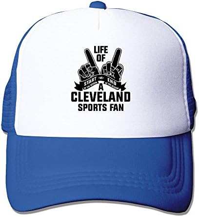 Life Of A Cleveland Sports Fan Unisex Adjustable Sports Snapback Mesh Hat RoyalBlue