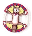 Doggy Hoots Dog Toy Rings Original Hurl-A-Squirrel