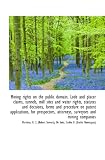 Mining rights on the public domain. Lode and placer claims, tunnels, mill sites and water rights, st