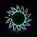 Waterproof Colorful Bicycle Bike Cycling Wheel Spoke Light 32 LED 32-pattern (blue 32 changes)