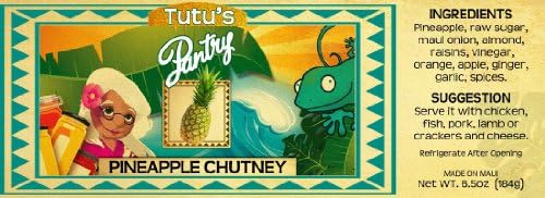 Hawaii Maui Tutu's Pantry Gift Basket Pineapple Chutney