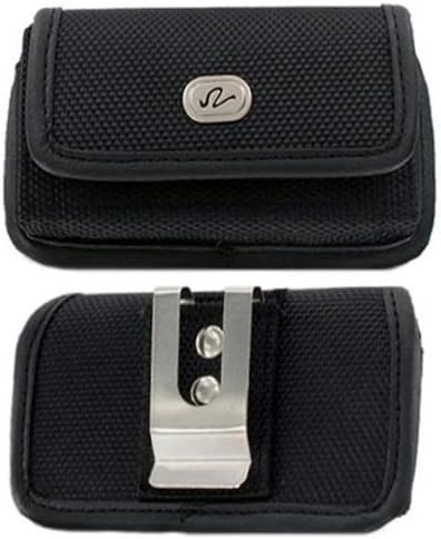 Arduc Tech-HTC One S HTC Ville [Horizontal Rugged Canvas Series] Heavy Duty Nylon Carrying Cell Phone Case with Strong Metal Belt Clip