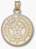 Texas A & M Aggies Seal Pendant - 10KT Gold Jewelry