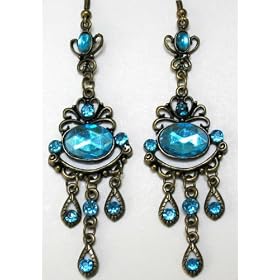 Saka's Bronze / Copper Toned Metal Chandelier Earrings - Clearance !